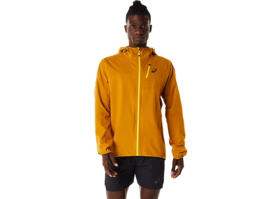 ASICS Men's FujiTrail Waterproof Sandstorm Running Jacket