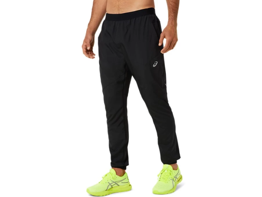 ASICS Men's Lite-Show Performance Black Running Pants