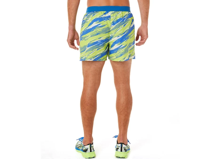 ASICS Men's Hazard Green Color Injection Shorts Running Athletic Shorts