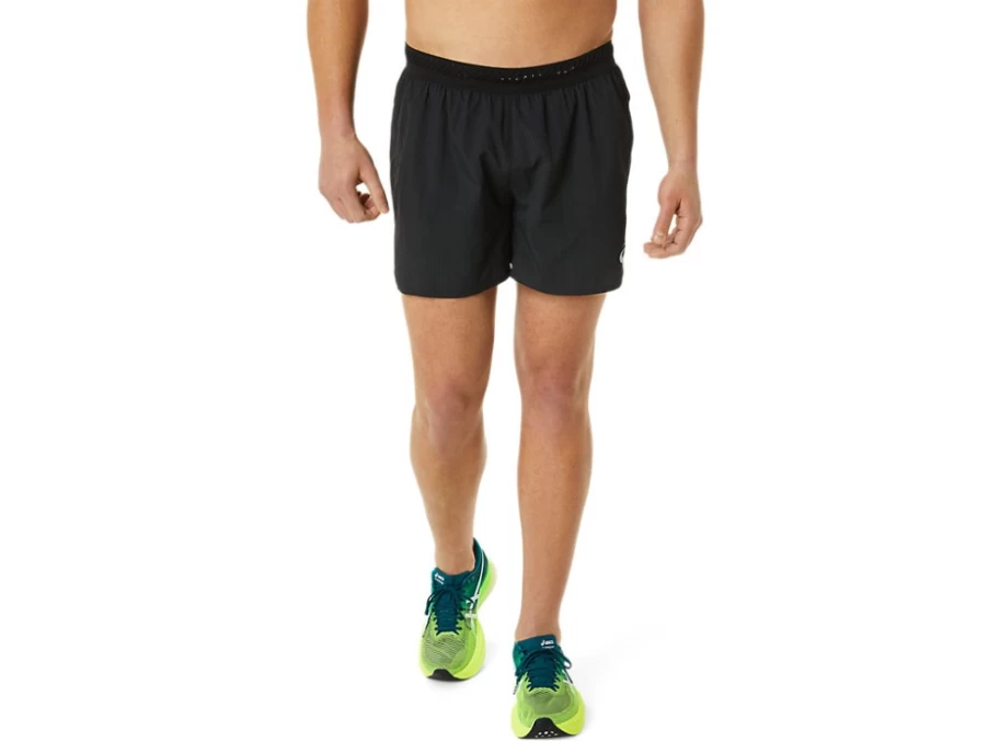 ASICS Men's Performance Black Ventilate 5-Inch Running Shorts