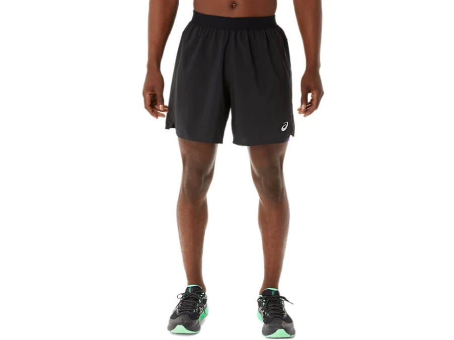 ASICS Men's Road 2-N-1 7-Inch Short - Performance Black/Grape Jam Running Athletic Shorts