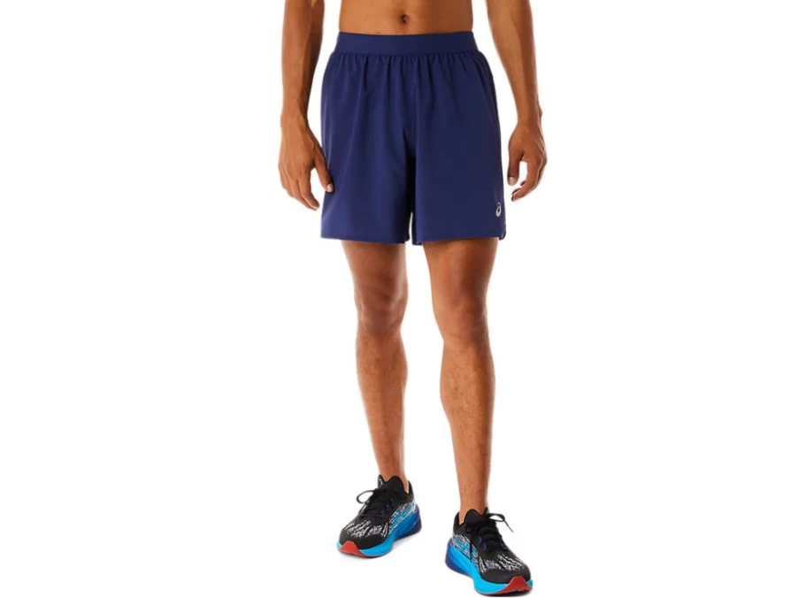 ASICS Men's Road 2-N-1 7-Inch Running Shorts in Indigo Blue - Quick-Dry Athletic Shorts