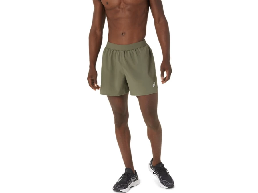 ASICS Men's Mantle Green Road 5-Inch Running Shorts
