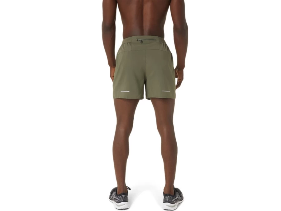 ASICS Men's Mantle Green Road 5-Inch Running Shorts
