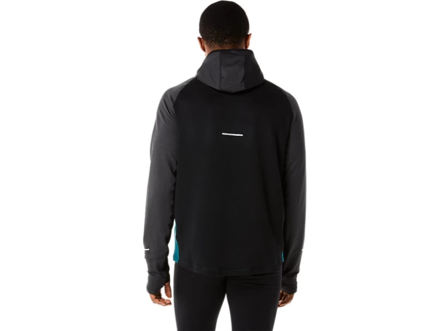 ASICS Men's Velvet Pine Heather/Performance Black Winter Run Long Sleeve Hoodie