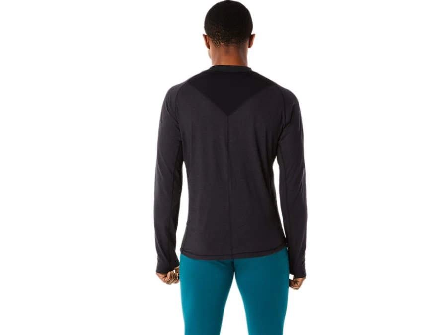 ASICS Men's Performance Black Winter Running Long Sleeve Top