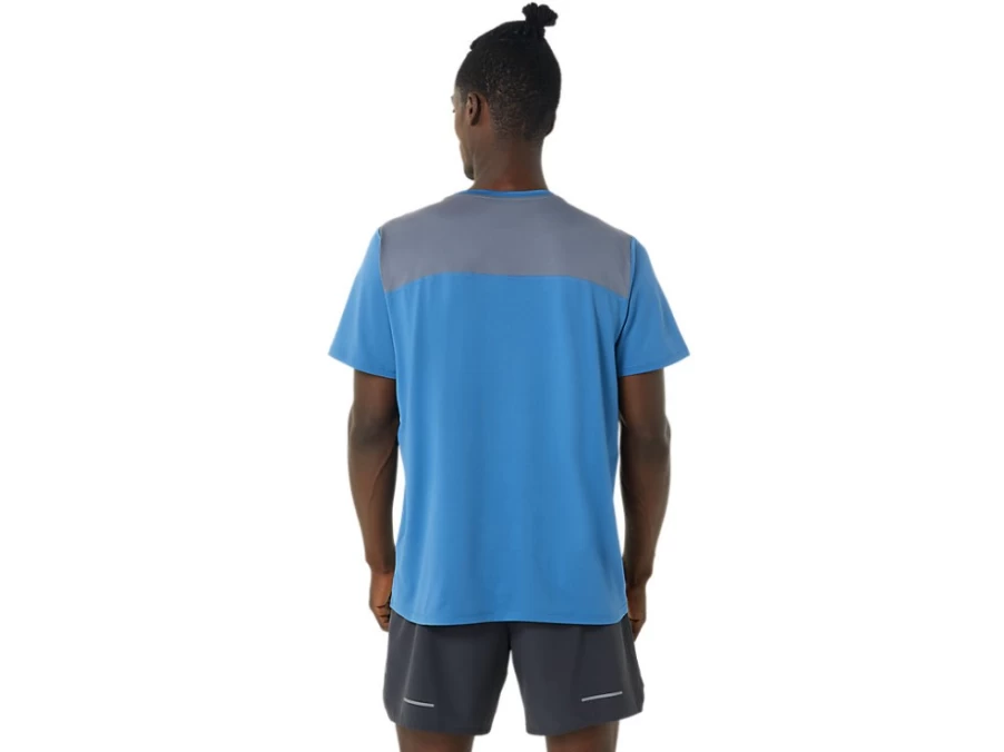ASICS Men's PR Lyte Short Sleeve Shirt - Azure/Metropolis Running Top