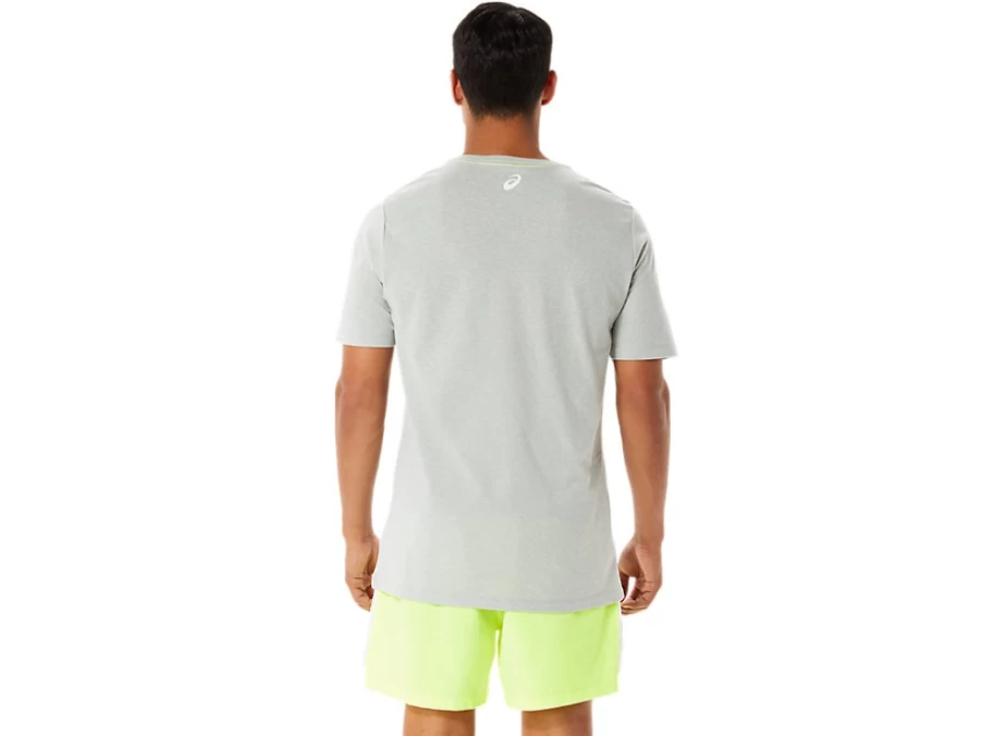 ASICS Men's Light Grey Heather M GRAPHIC Short Sleeve WCH T-Shirt