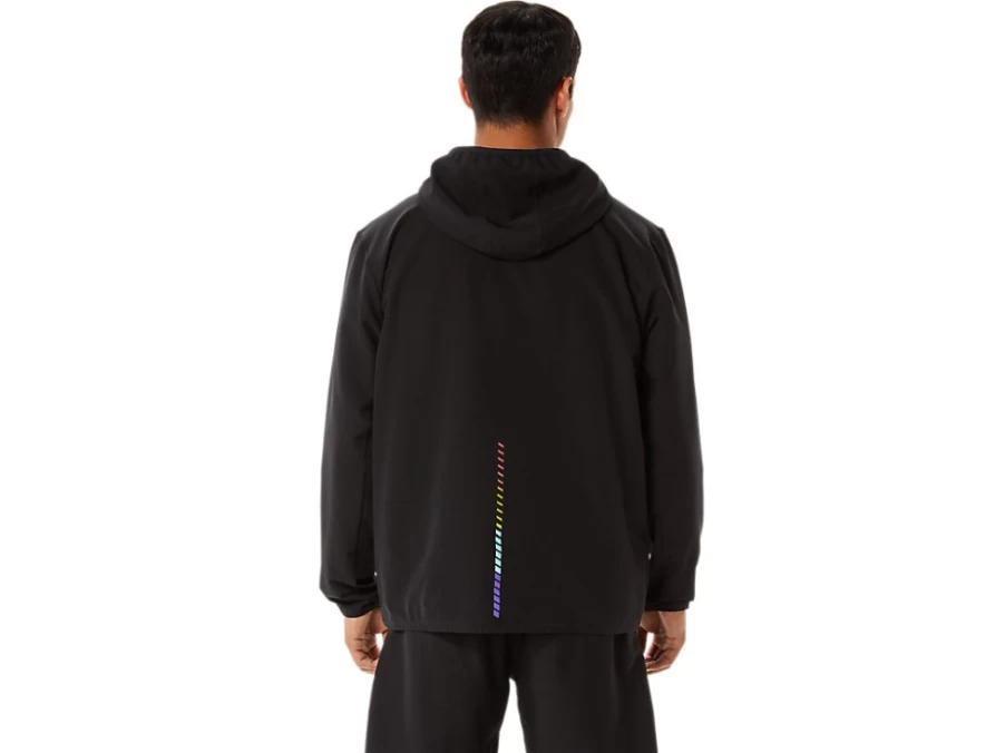 ASICS Men's Performance Black M Ready-Set Jacket WCH - Lightweight Waterproof Running Jacket