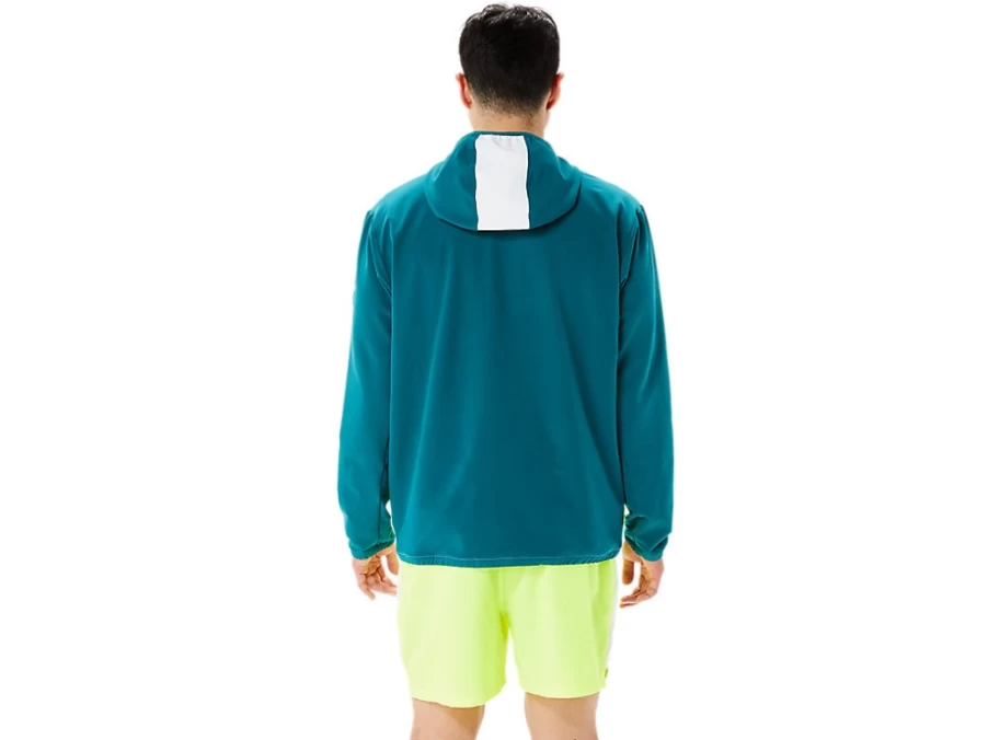 ASICS Men's M Ready-Set Color Block Jacket - Multi-Color Windbreaker (WCH)