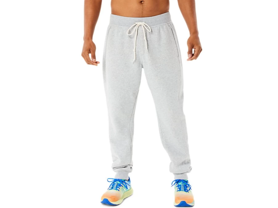 ASICS Men's Light Grey Heather Sunday Fleece Jogger Pants