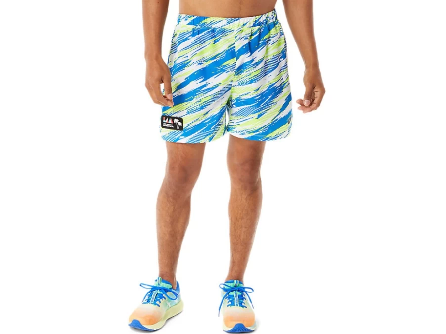 ASICS Men's Hazard Green Ready-Set 5-Inch Shorts