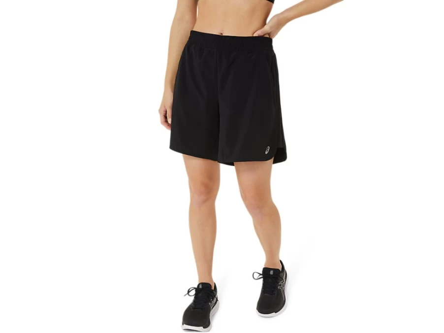 ASICS Women's FIETRO 7-Inch Performance Black Running Shorts