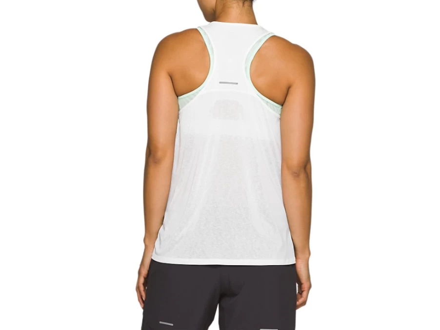 ASICS Women's Race Sleeveless Running Top - Brilliant White - Lightweight Performance Shirt