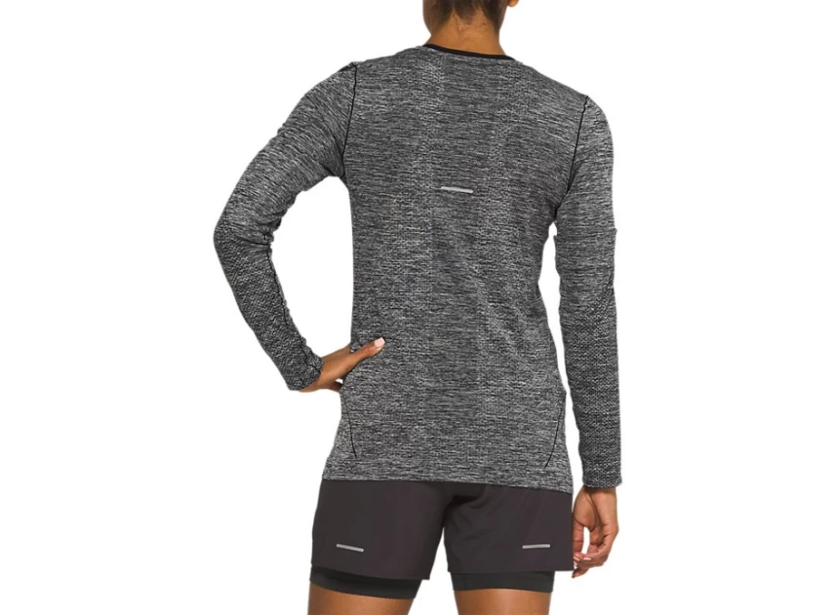 ASICS Women's Performance Black Race Seamless Long Sleeve Running Top