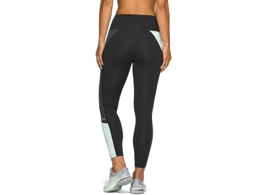 ASICS Women's Tokyo High Waist Tight - Performance Black & Mint Tint Workout Leggings