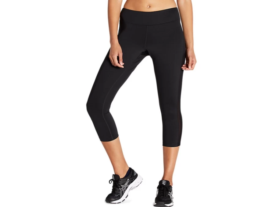 ASICS Women's Kate Mesh Capri - Performance Black Athletic Leggings
