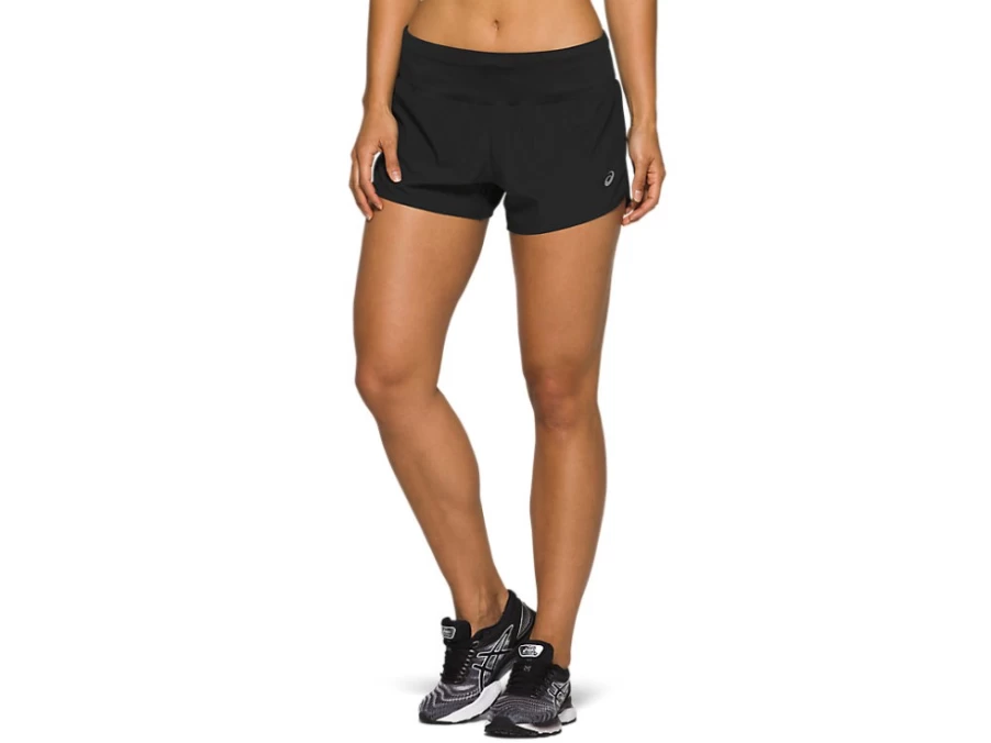 ASICS Women's Performance Black 3.5-Inch Road Running Shorts