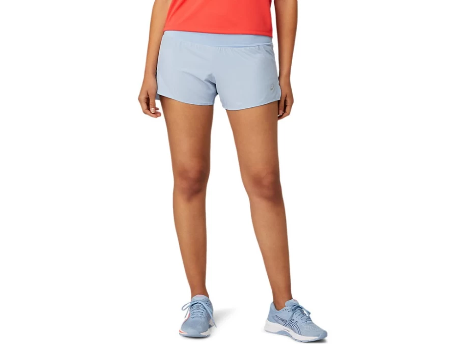 ASICS Women's Road Running Shorts 3.5" - Mist Color Lightweight Athletic Shorts