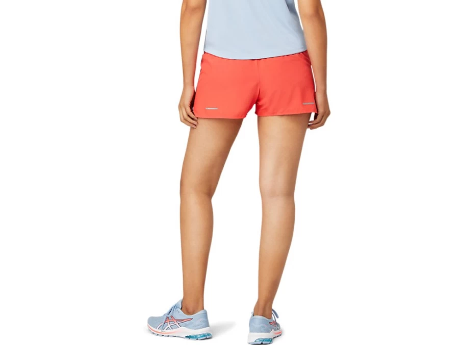 ASICS Women's 3.5" Road Running Shorts in Pink Grapefruit for Lightweight Comfort