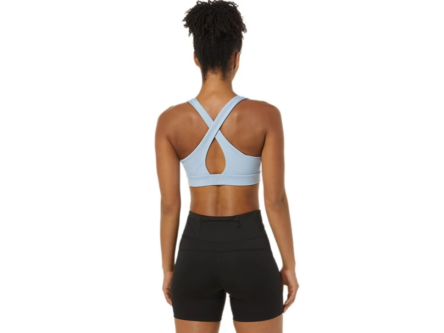 ASICS Women's PR LYTE Bra - Lightweight Support Sports Bra in Mist/Storm Blue