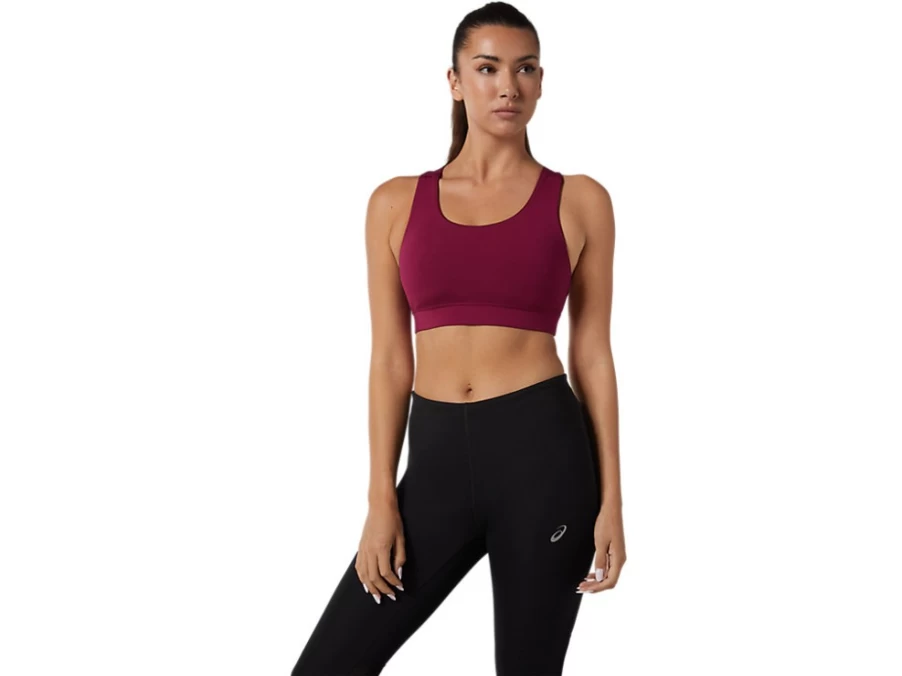 ASICS Women's PR Lyte Bra - Dried Berry Color, Lightweight Support for Running & Training