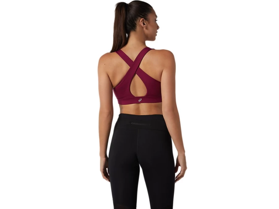ASICS Women's PR Lyte Bra - Dried Berry Color, Lightweight Support for Running & Training