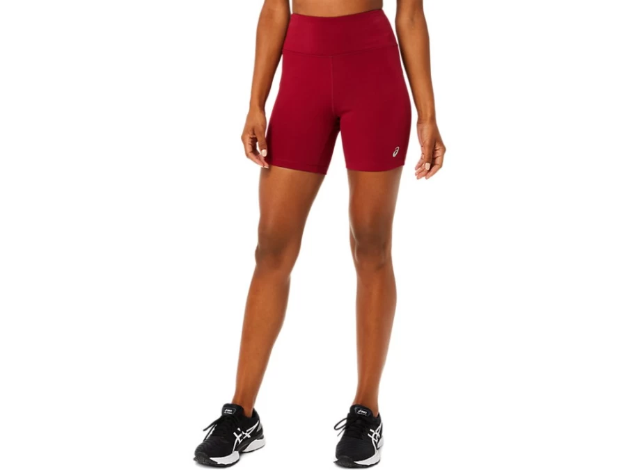 ASICS Women's PR LYTE 5-Inch Running Shorts in Burgundy