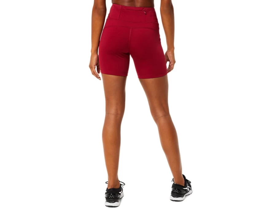 ASICS Women's PR LYTE 5-Inch Running Shorts in Burgundy