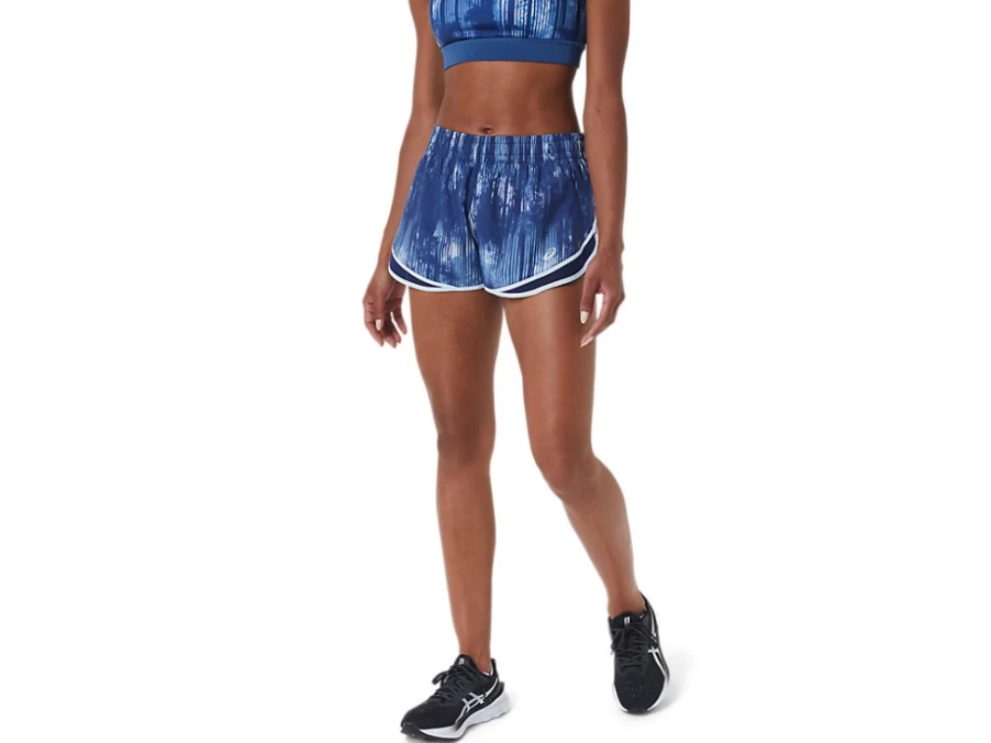 ASICS Women's PR Lyte 2.5-Inch Running Shorts - Grand Shark Tie Dye