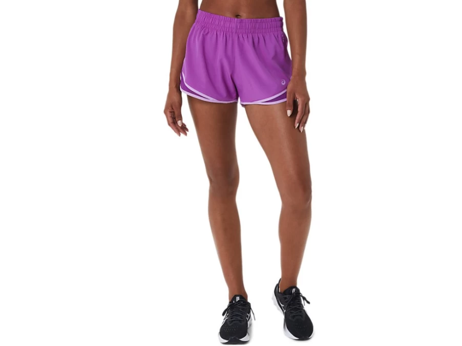 ASICS Women's PR LYTE 2.5 Inch Running Shorts in Orchid for Lightweight Comfort