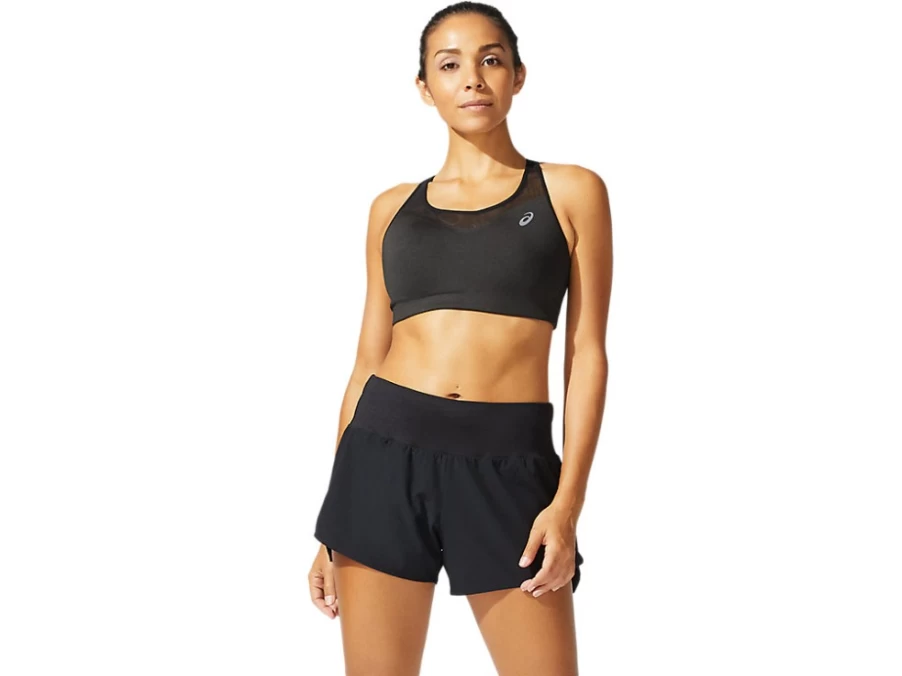 ASICS Women's Accelerate Bra - Performance Black Sports Bra for Running & Training