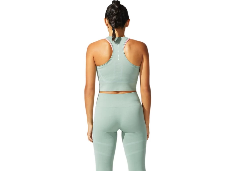 ASICS Women's Slate Grey Seamless Top - Comfortable Athletic Shirt for Training & Workouts