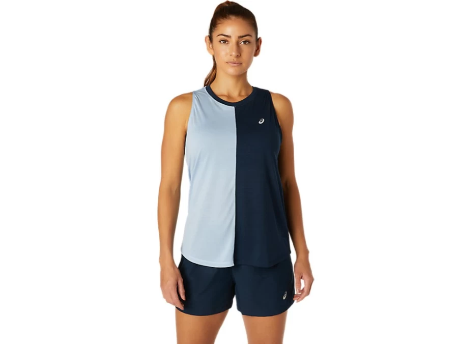 ASICS Women's Tokyo Tank Top - French Blue/Mist Athletic Shirt
