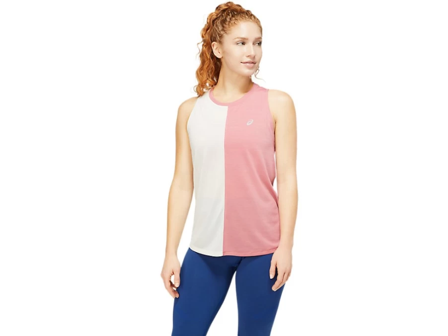 ASICS Women's Tokyo Tank Top - Smokey Rose/Birch Color for Comfort & Style