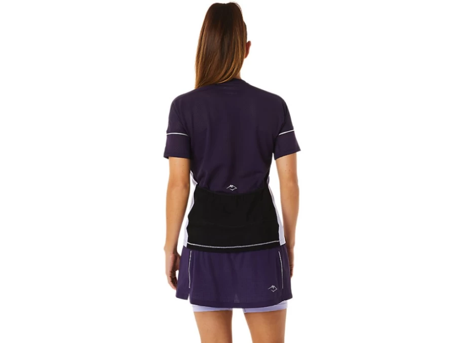 ASICS Women's FujiTrail Running Top - Vapor/Night Shade - Lightweight Trail Shirt