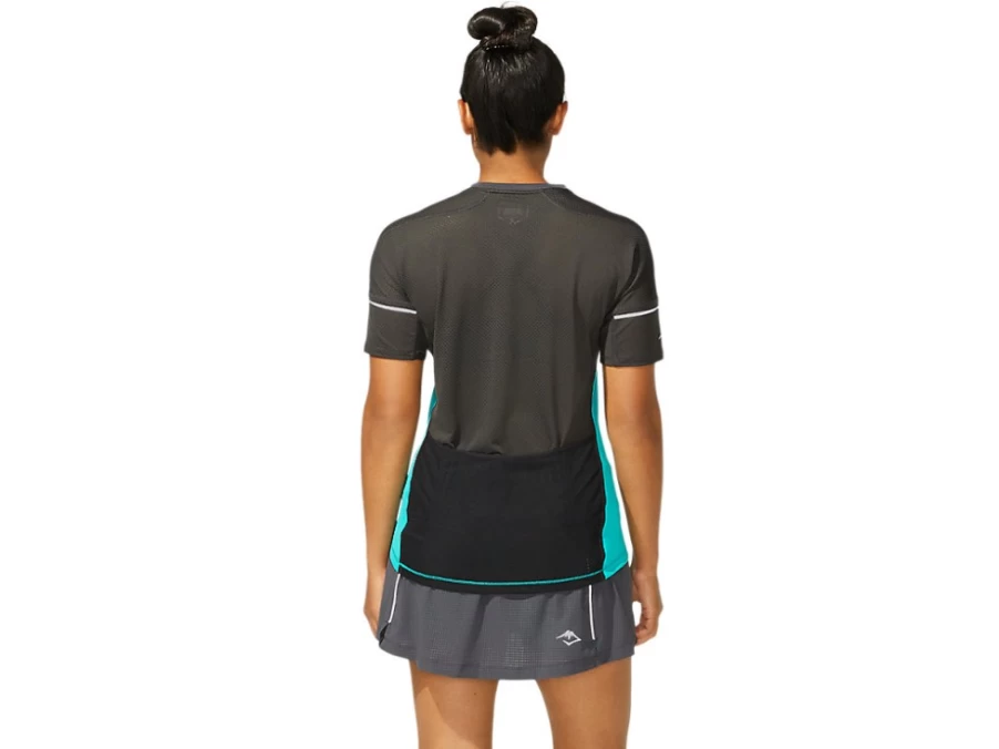 ASICS Women's FujiTrail Running Top - Baltic Jewel Color for Trail Runners