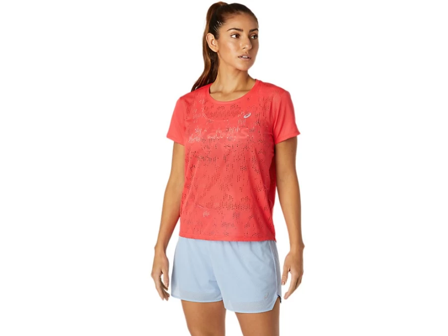 ASICS Women's Pink Grapefruit Ventilate Short Sleeve Top - Breathable Running Shirt