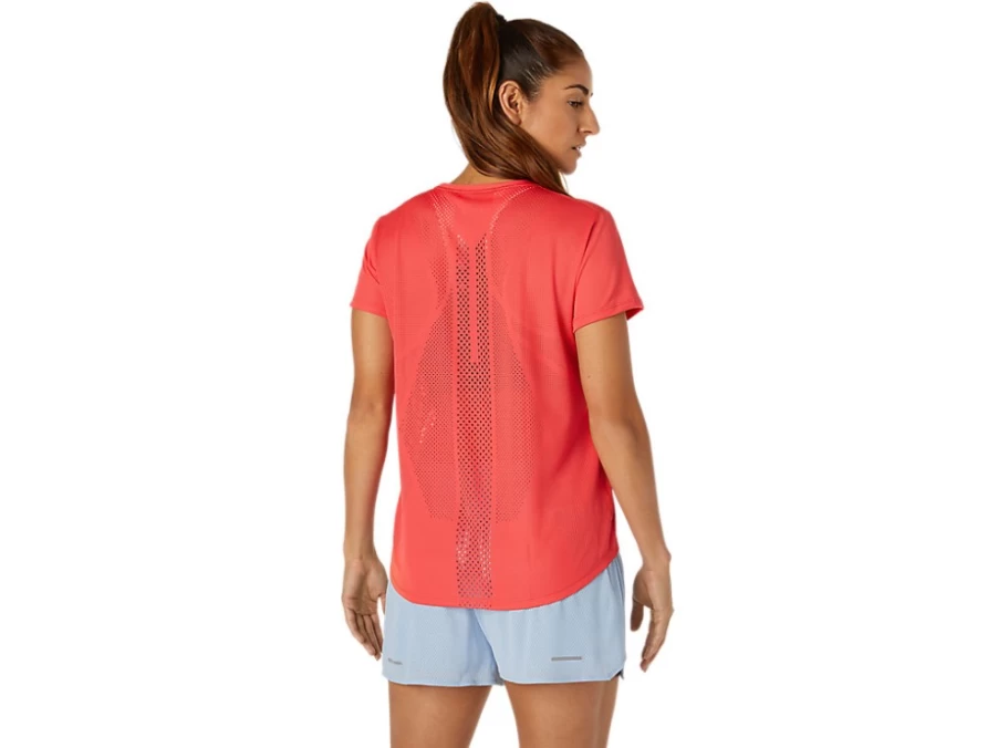ASICS Women's Pink Grapefruit Ventilate Short Sleeve Top - Breathable Running Shirt