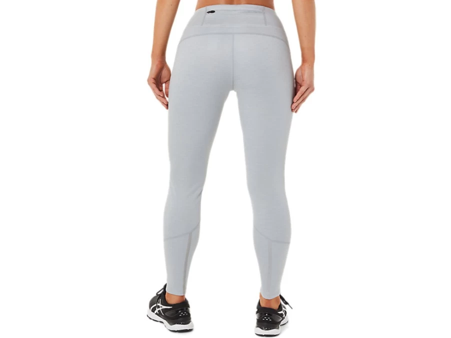 ASICS Women's THERMOPOLIS Winter Tight - Light Grey Heather Thermal Running Pants
