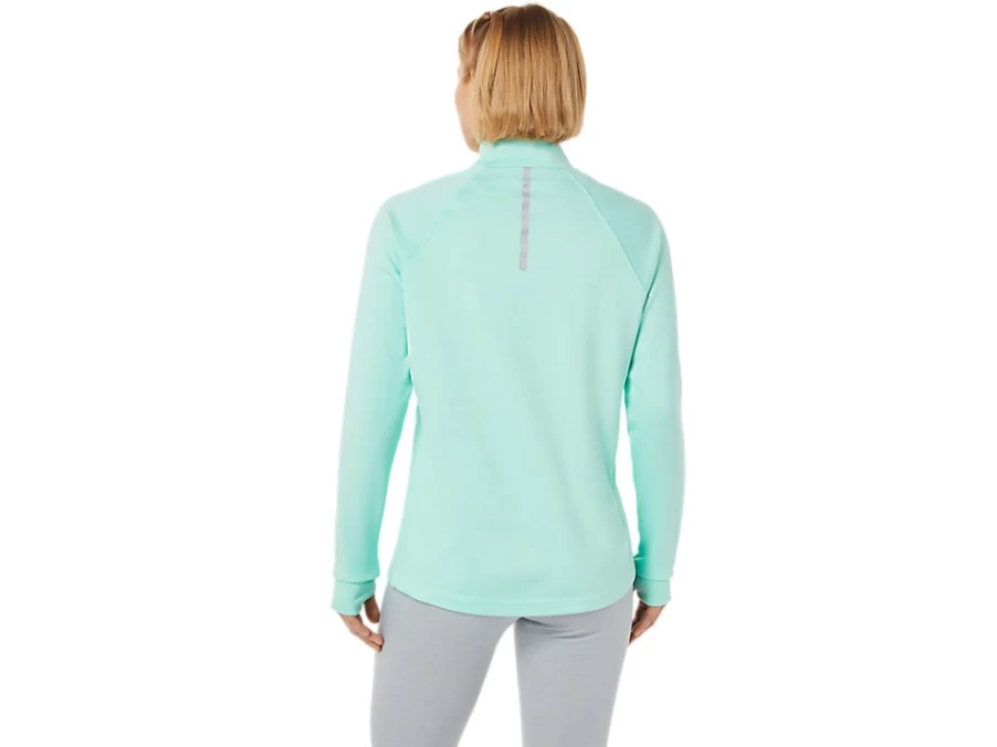 ASICS Women's Fresh Ice Heather ThermoPolis 1/4 Zip Thermal Pullover