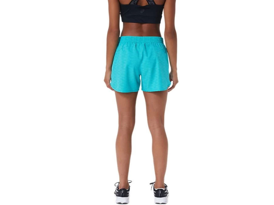 ASICS Women's Lyte Speed 4" Running Shorts in Sea Glass Spacedye - Lightweight Performance Shorts for Women