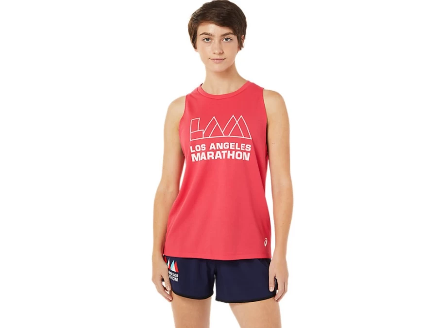 ASICS Women's LAM Ready-Set II Singlet in Pixel Pink - Lightweight Running Tank Top