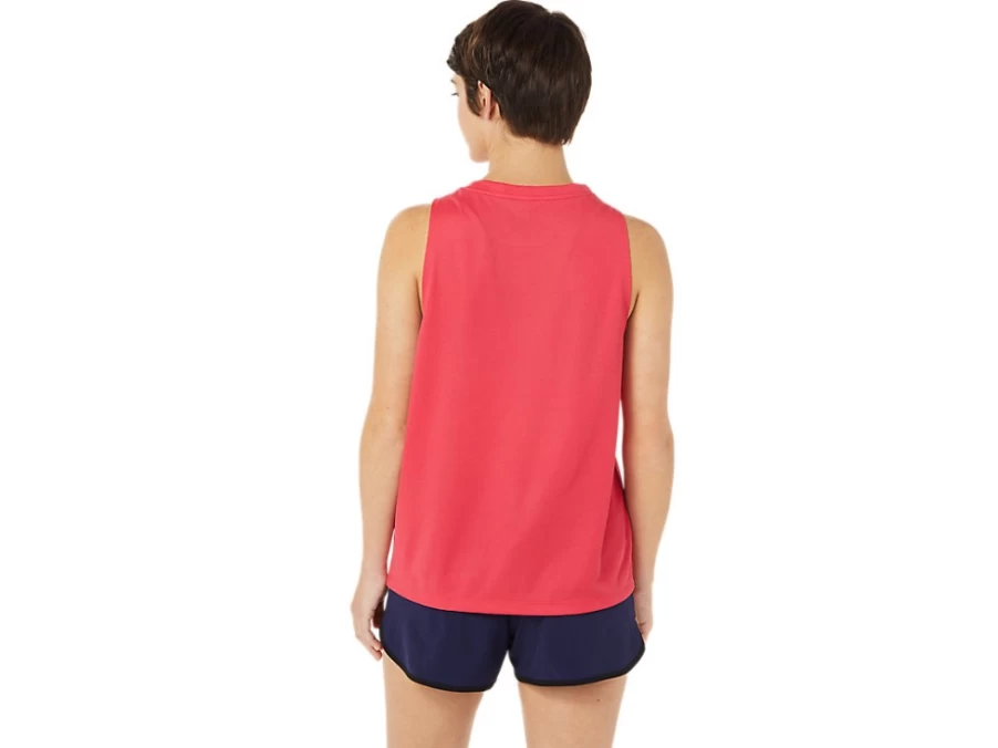 ASICS Women's LAM Ready-Set II Singlet in Pixel Pink - Lightweight Running Tank Top