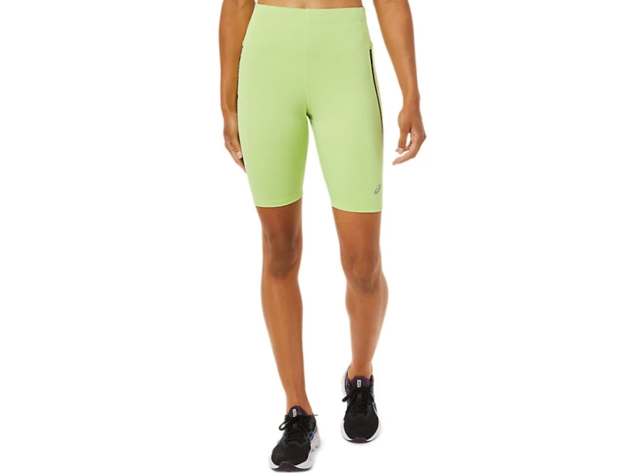 ASICS Women's Race Sprinter Tight - High-Performance Lime Green Running Tights for Women