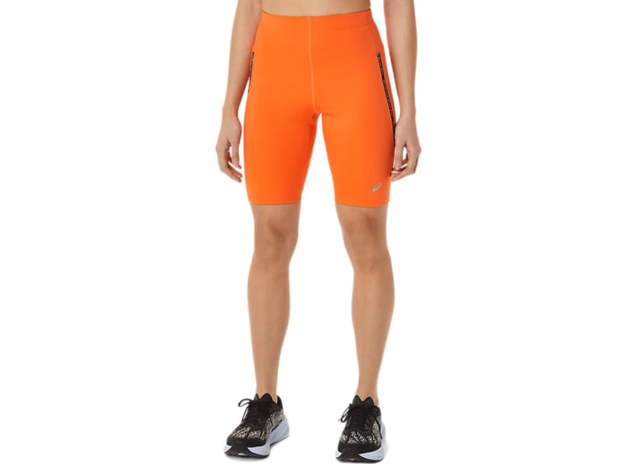 ASICS Women's Nova Orange Race Sprinter Tight - High-Performance Running Tights