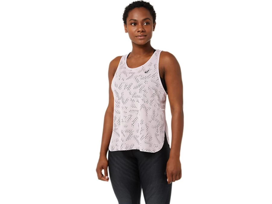 ASICS Women's Actibreeze Ventilate Tank Top - Barely Rose - Breathable Running Shirt