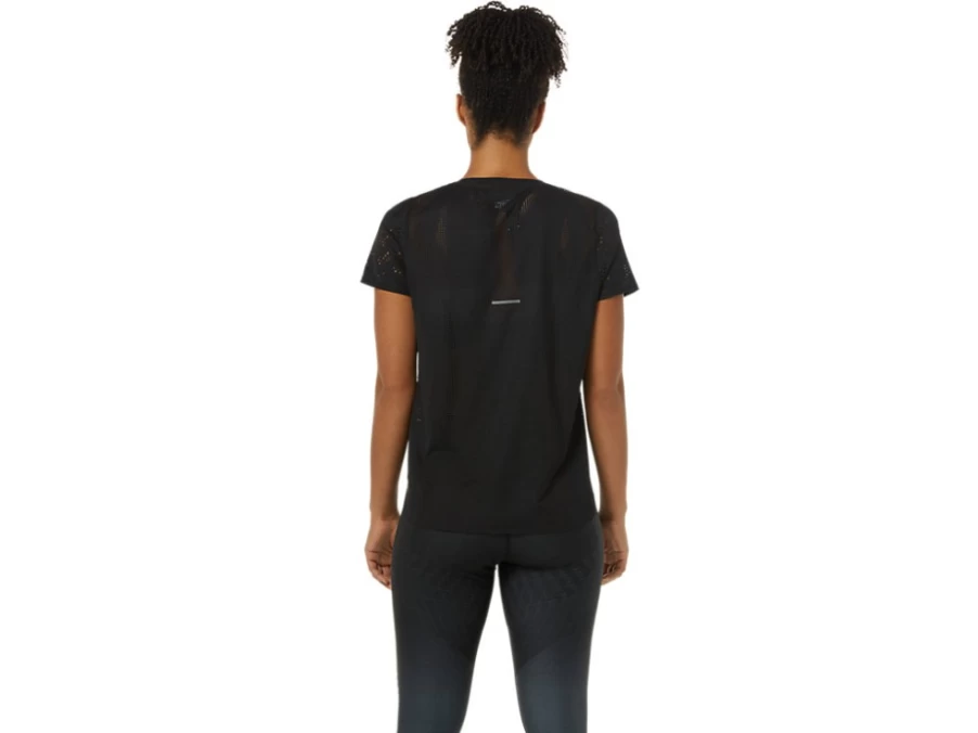 ASICS Women's Performance Black Ventilate Actibreeze Short Sleeve Top