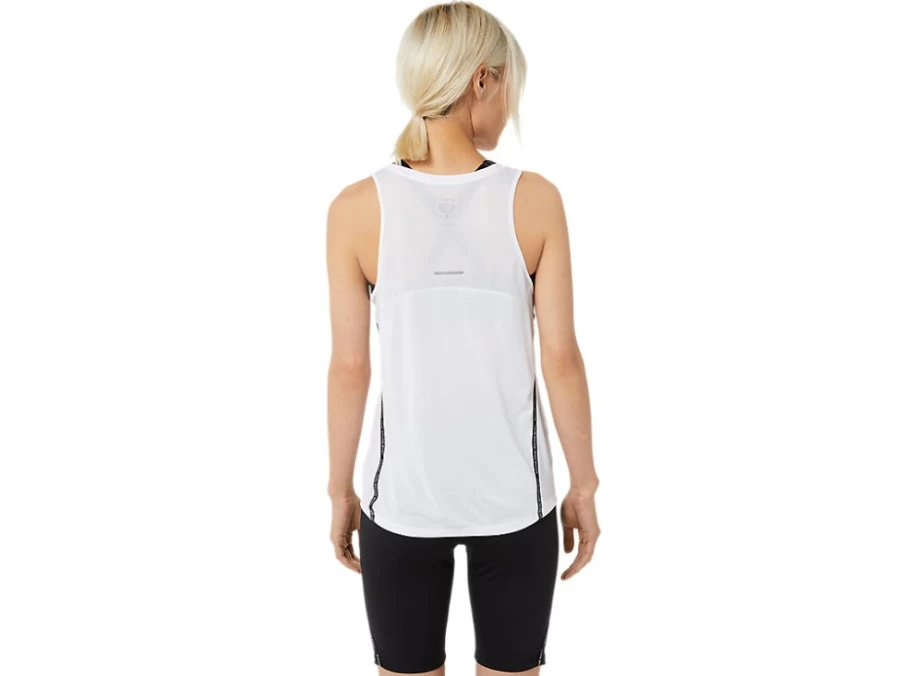 ASICS Women's Brilliant White Race Running Tank Top