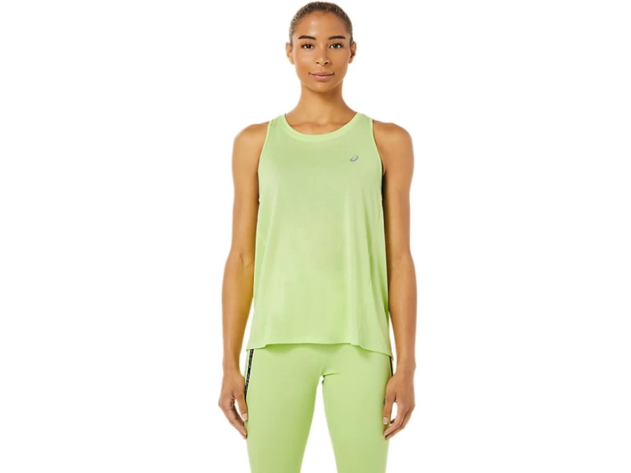 ASICS Women's Lime Green Race Running Tank Top